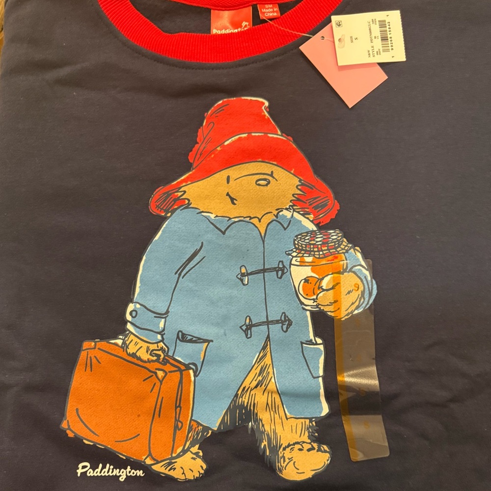 NEW Paddington Bear Womens Sweatshirt Sz Small NWT - Picture 2 of 4
